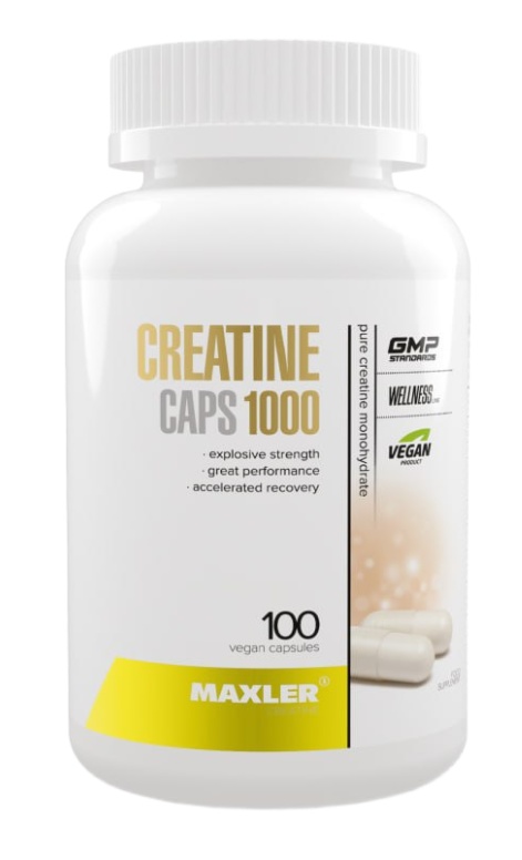 Maxler, Creatine Caps 1000 (креатин), капсулы, 100 шт.