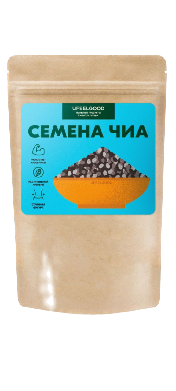 UFEELGOOD, Семена Чиа (натуральные), 60 г
