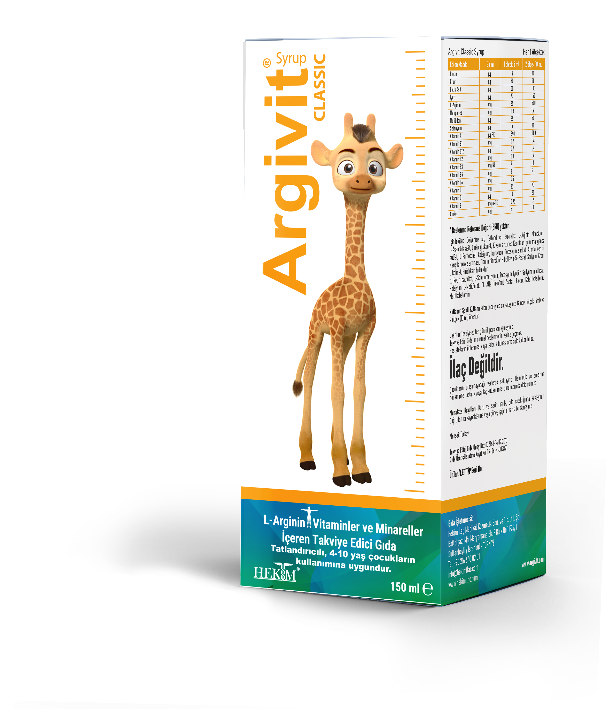 Argivit, Classic Syrup (для здорового развития и аппетита), жидкость, 150 мл