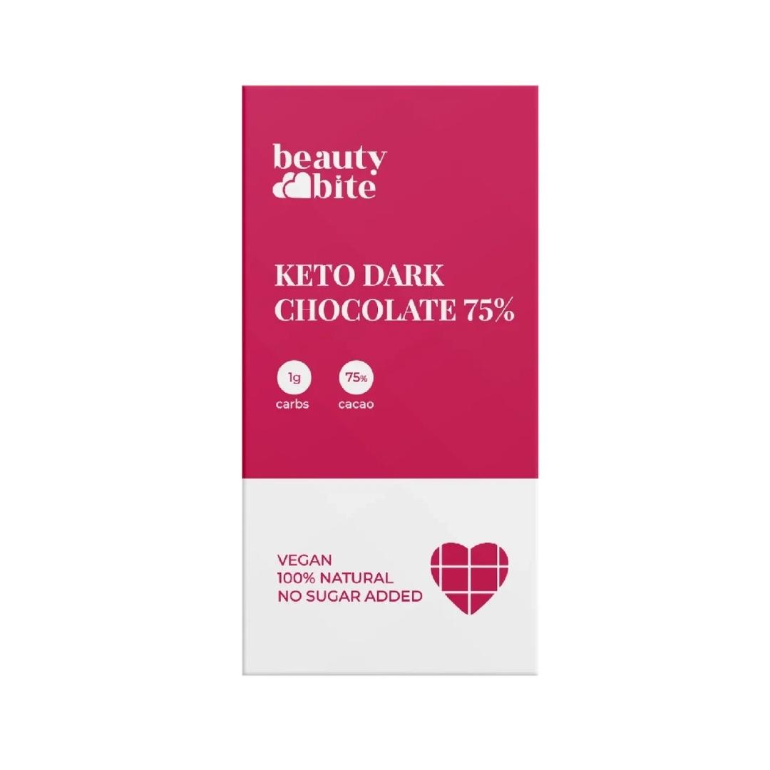 Beauty Bite, Шоколад «Beauty Diet Keto» темный шоколад, 20 г