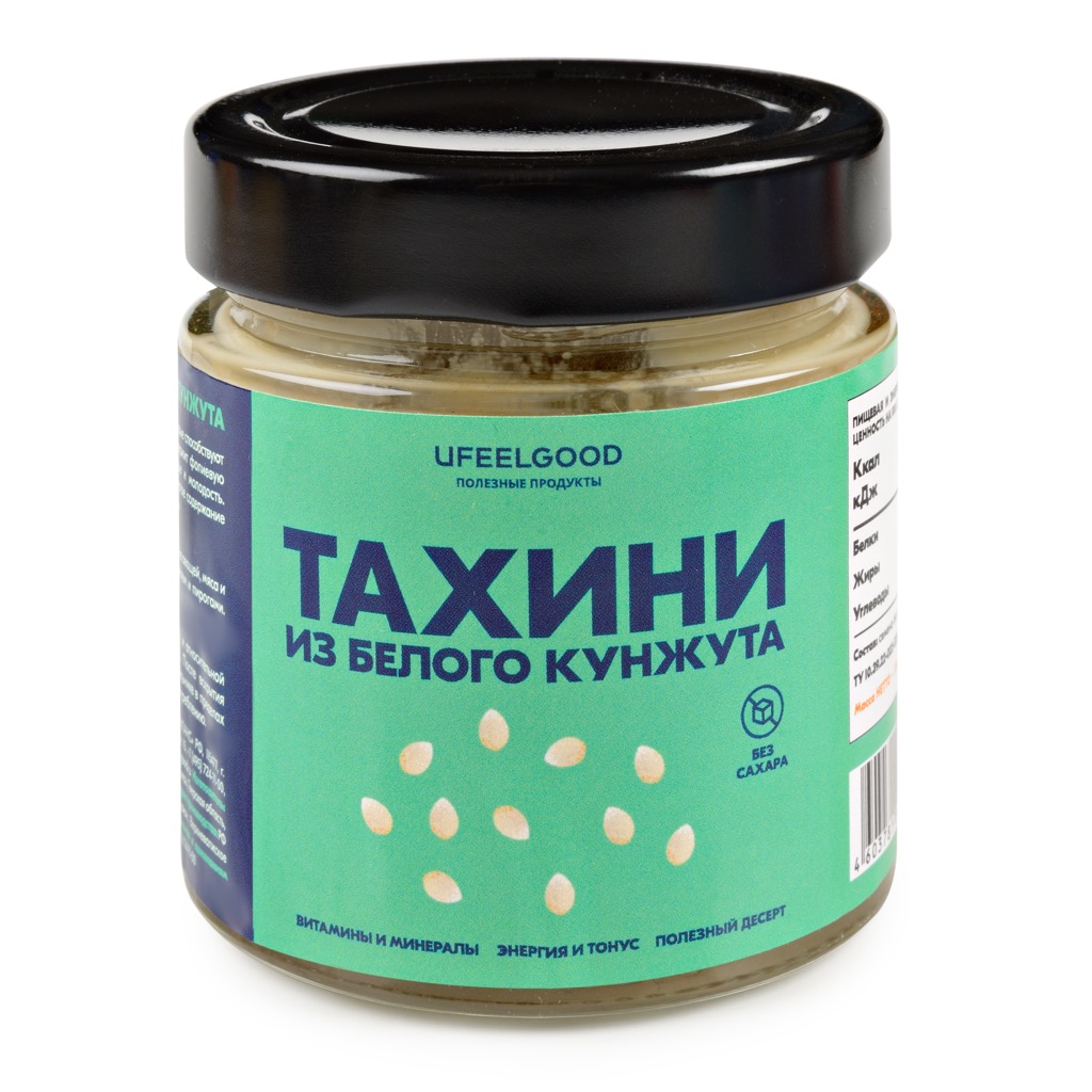 UFEELGOOD, Тахини из белого кунжута, 180 г