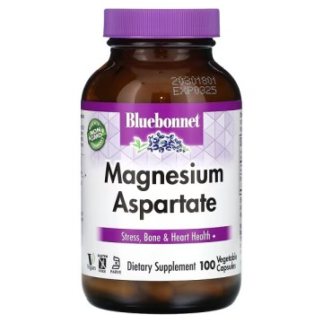 Bluebonnet Nutrition, Аспартат магния, капсулы, 100 шт.