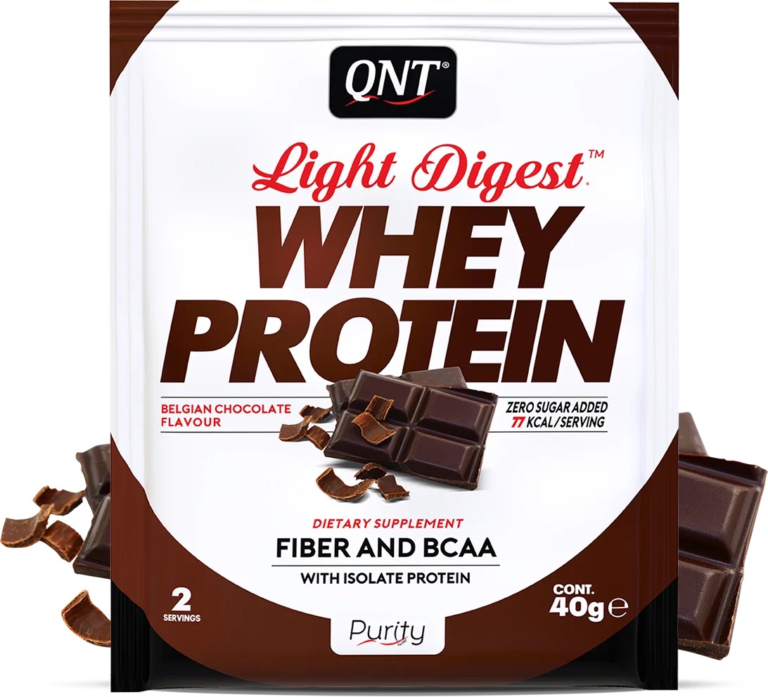 QNT, Протеин «Light Digest Whey Protein», со вкусом бельгийского шоколада, порошок, 500 г