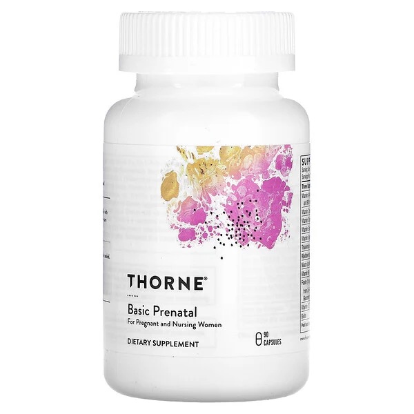 Thorne Research, Basic prenatal, капсулы, 90 шт.