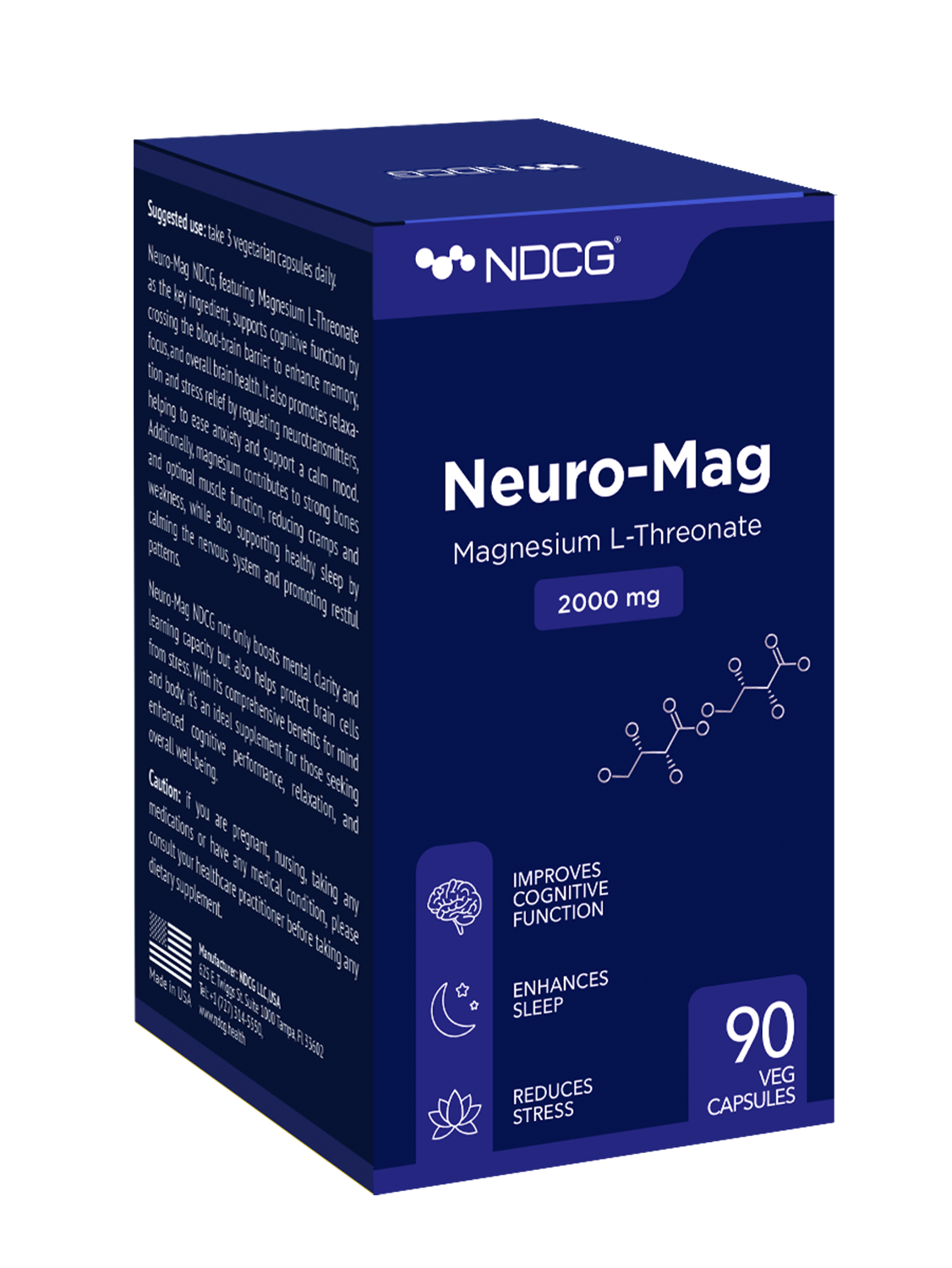 NDCG, Neuro-Mag (Магний L-треонат), капсулы, 90 шт.
