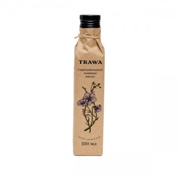 TRAWA, Масло льняное сыродавленное, 250 мл.