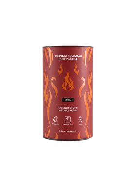 S-BOOST, Первая грибная клетчатка «Spicy», порошок, 500 г