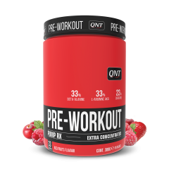 QNT, Предтренировочный комплекс «PRE-WORKOUT», со вкусом красных фруктов, порошок, 300 г