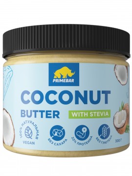 Prime Kraft, Кокосовая паста со стевией, 300 г