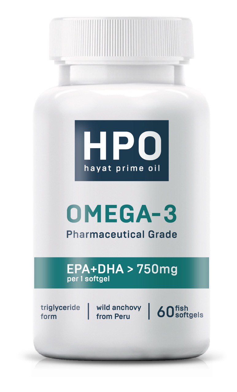 HayatPrimeOil, Омега 3, капсулы (халяль), 60 шт.