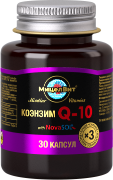 МицелВит, Мицеллированный Коэнзим Q10, капсулы, 30 шт