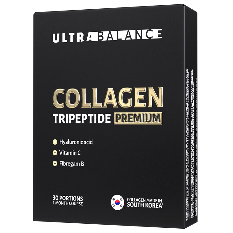 Ultrabalance, Коллаген морской с гиалуроновой кислотой и витамином С, саше, 30*1,9 г