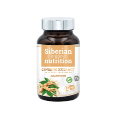 Siberian organic nutrition, Экстракт женьшеня, капсулы, 60 шт.