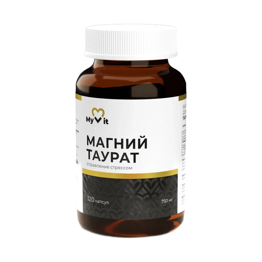 MyVit, Магний (таурат), капсулы, 120 шт.