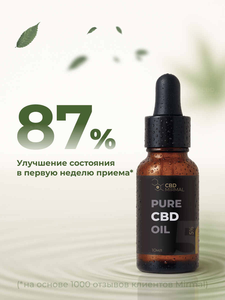 Mirmal CBD, Масло CBD 30% (изолят КБД), жидкость, 30 мл