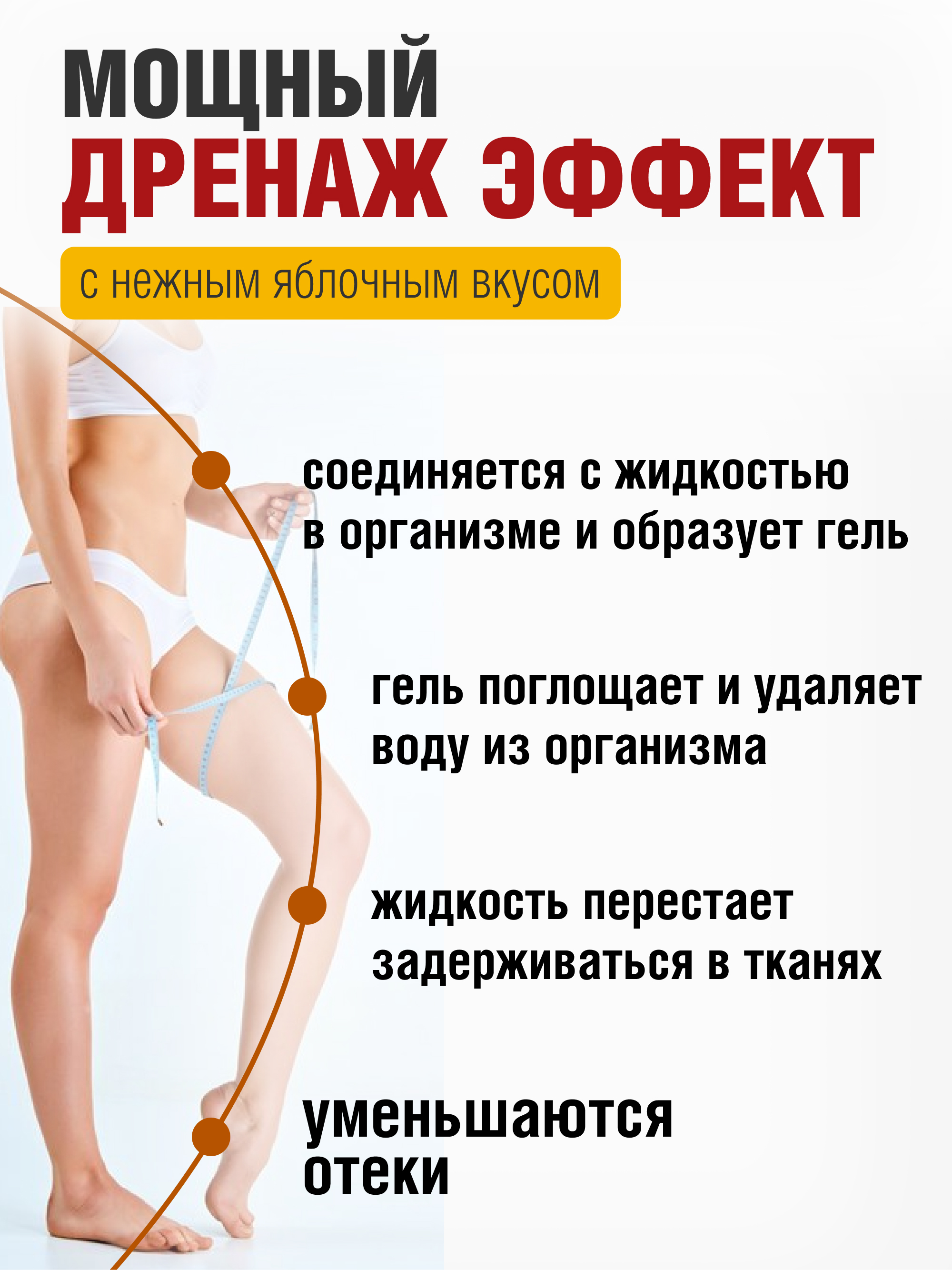 Yappi, Яблочная клетчатка, порошок, 500 г