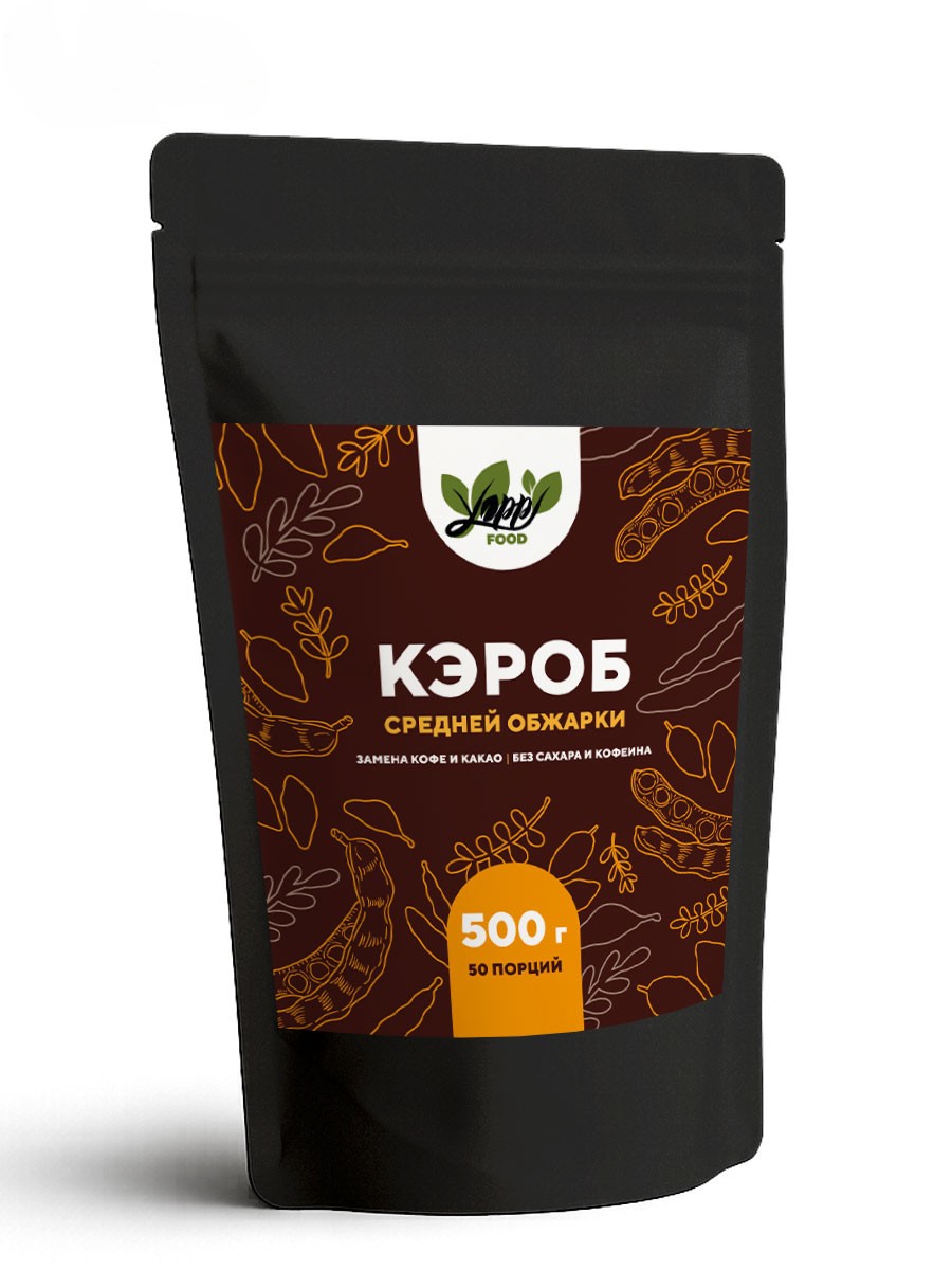 Yappi, Кэроб средней обжарки, 500 г