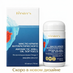 Fёrster’s, Масло антарктического криля, капсулы, 60 шт.