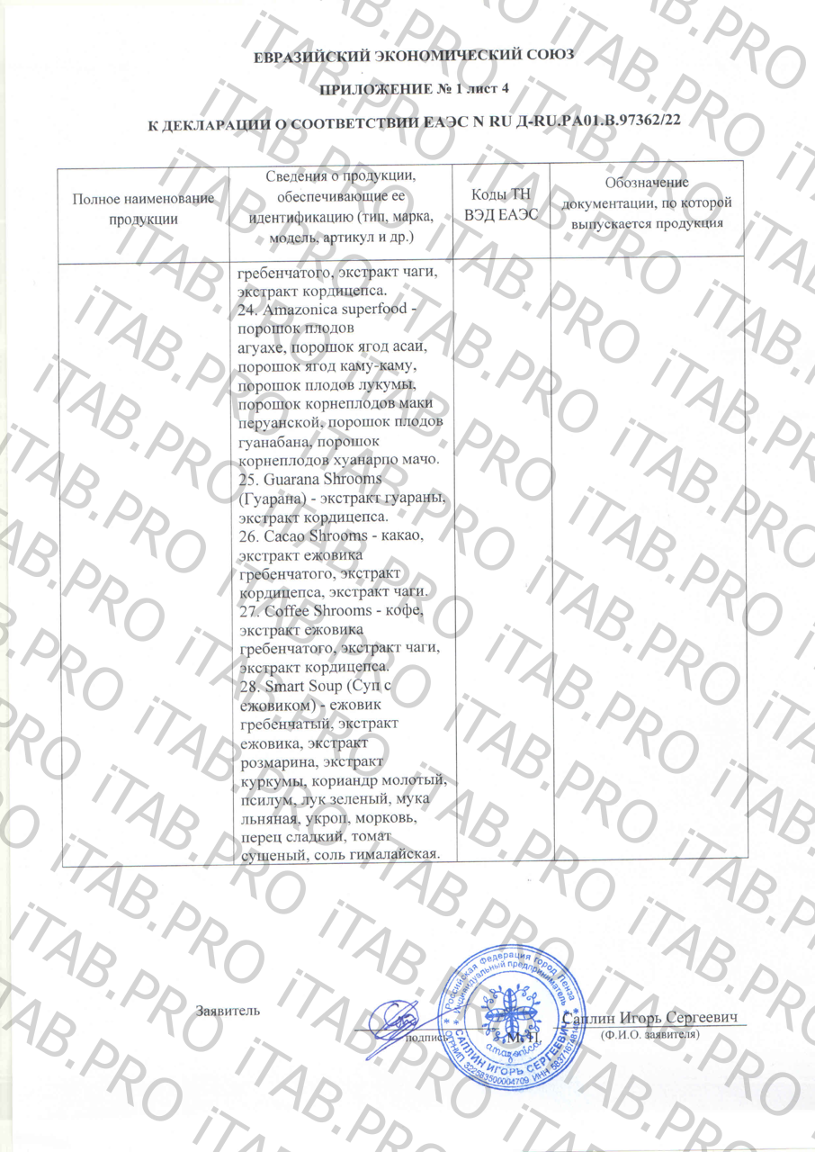 Amazonica, Muhomoring Force, Микродозинг красного мухомора с адаптогенами, капсулы, 60 шт.