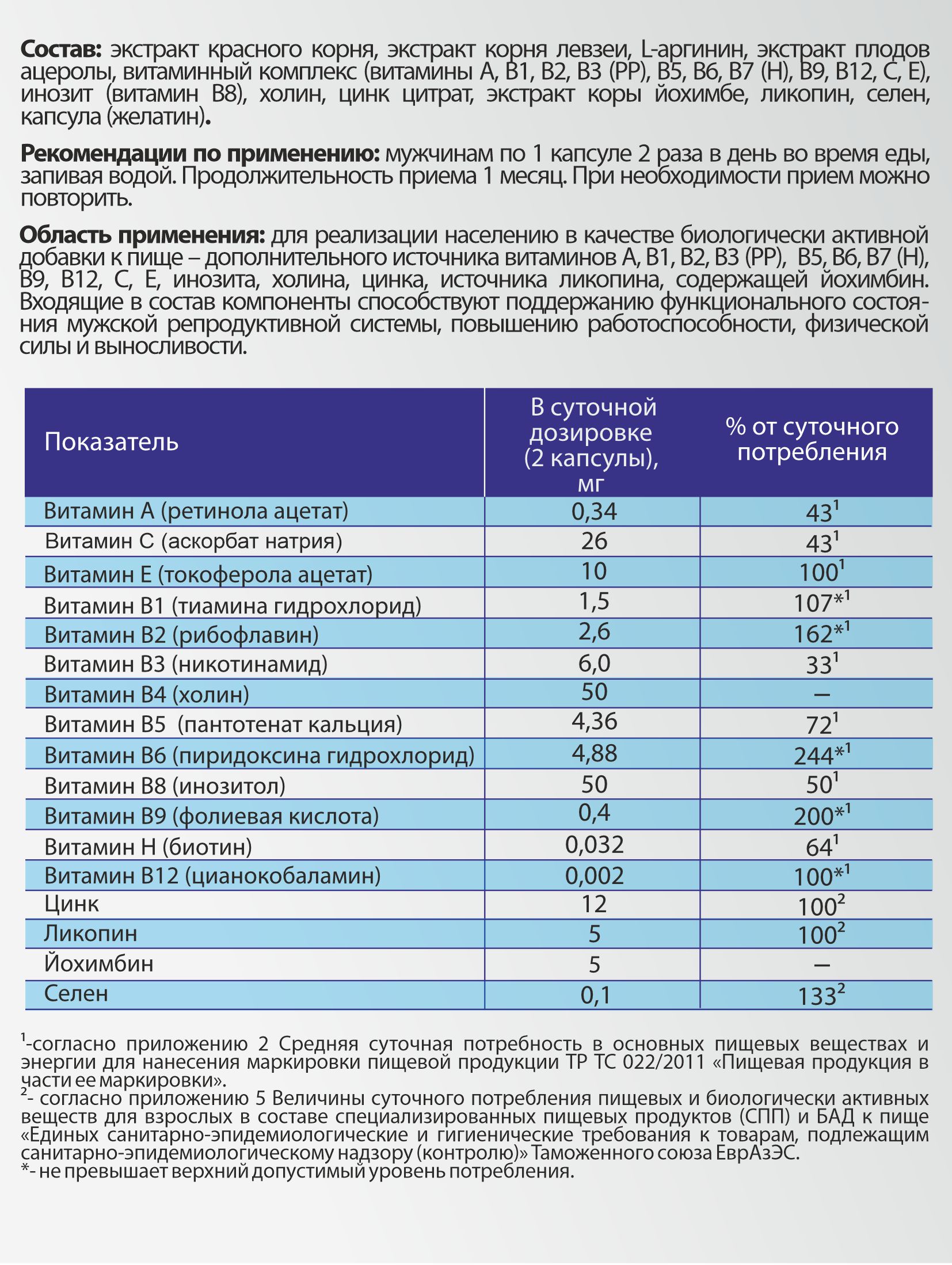 Алтай Простые решения, Концентрат Мужской с экстрактом женьшеня и красного корня +11 витаминов и 6 минералов, капсулы, 60 шт.