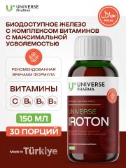 Universe Pharma, IROTON (железосодержащий витаминный комплекс), жидкость, 150 мл