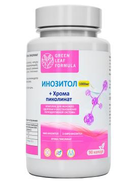 Green Leaf Formula, Инозитол + Хром (пиколинат), для репродуктивной системы, капсулы, 90 шт.