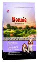 Bonnie, Сухой корм для для щенков с ягненком и рисом, 2500 г