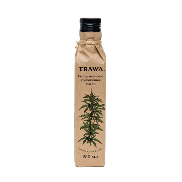 TRAWA, Масло конопляное сыродавленное, 250 мл.