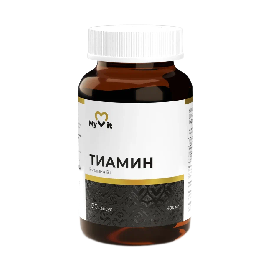 MyVit, Витамин B1 (тиамин гидрохлорид), капсулы, 120 шт.