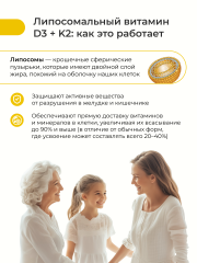 Nooteria Labs, Липосомальный витамин D3+K2, капсулы, 60 шт.