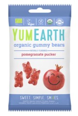YumEarth, Органический мармелад жевательный со вкусом граната в форме мишек, 50 г