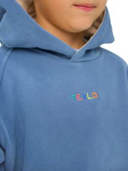 T.E.P.L.O, Худи для детей оверсайз с капюшоном Небо (Размер 110-116)