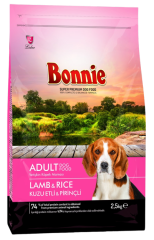 Bonnie, Сухой корм для собак с ягненком и рисом, 2500 г