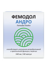Функциональные продукты, Фемодол Андро (улучшение репродуктивной и эректильной функции у мужчин), капсулы, 60 шт.