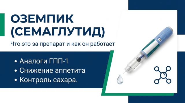 Оземпик (семаглутид): что это за препарат и как он работает