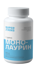 Supermins, Монолаурин Плюс, растительные капсулы, 60 шт.