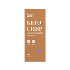 Beauty Diet, Батончик «Keto Crisp» со вкусом кофе с молоком, 35 г