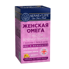 SENSE OF LIFE, Омега-3 с маслом вечерней примулы, капсулы, 60 шт.