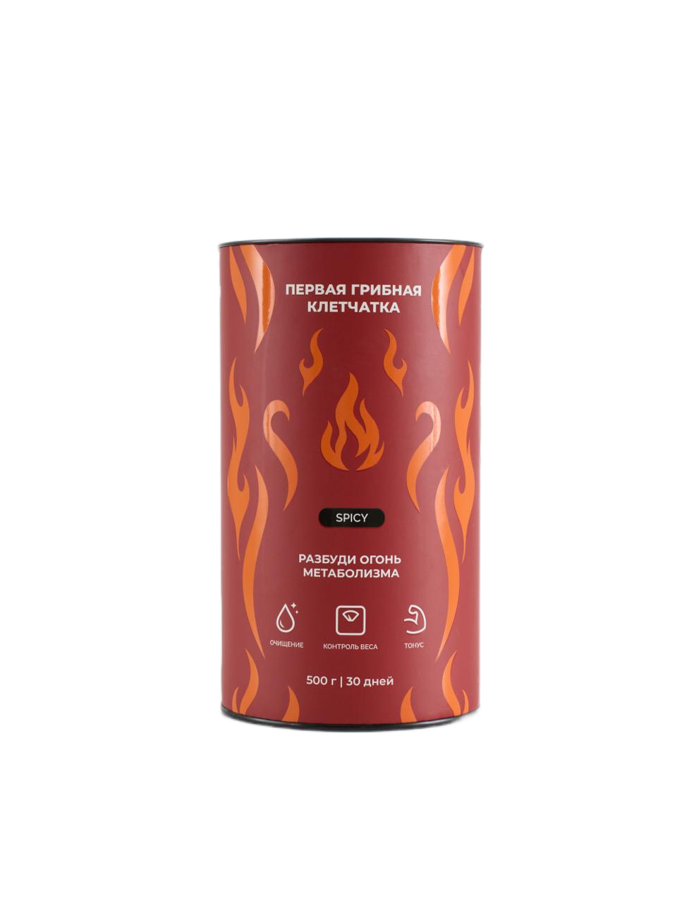 S-BOOST, Первая грибная клетчатка «Spicy», порошок, 500 г