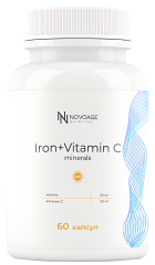NOVOAGE nutrition, Железо (бисглицинат) + Витамин С, капсулы, 60 шт.