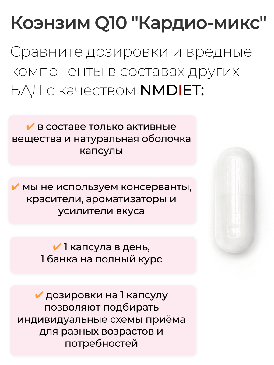 NMDIET, Комплекс «Кардио-микс», капсулы, 60 шт.