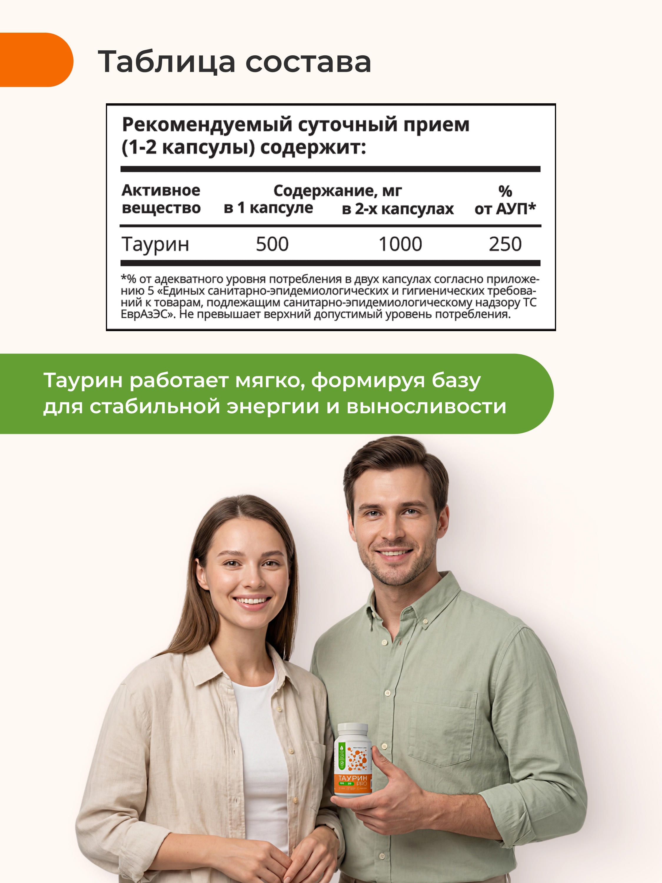 Nooteria Labs, Таурин PRO, капсулы, 60 шт.