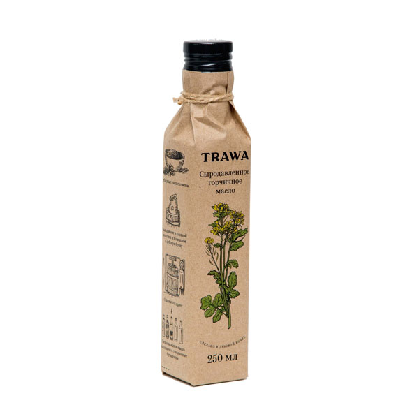 TRAWA, Масло горчичное сыродавленное, 250 мл.