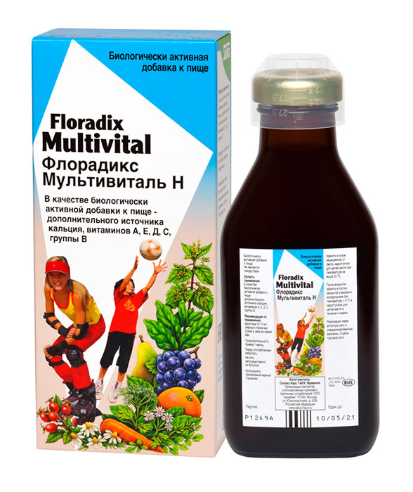 Floradix, Мультивиталь Н, тоник, 250 мл