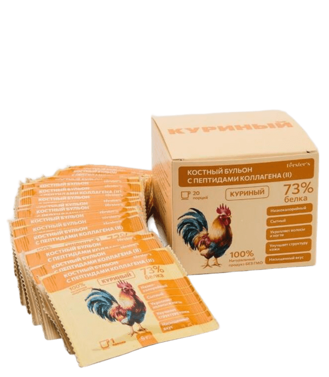 Fёrster’s, Костный бульон с пептидами коллагена (II) Куриный, саше, 20*5 г