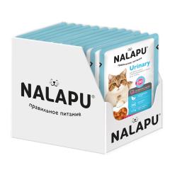 NALAPU, Urinary (консервированный корм для взрослых и стерилизованных кошек), с мясом индейки в желе, 12*77 г