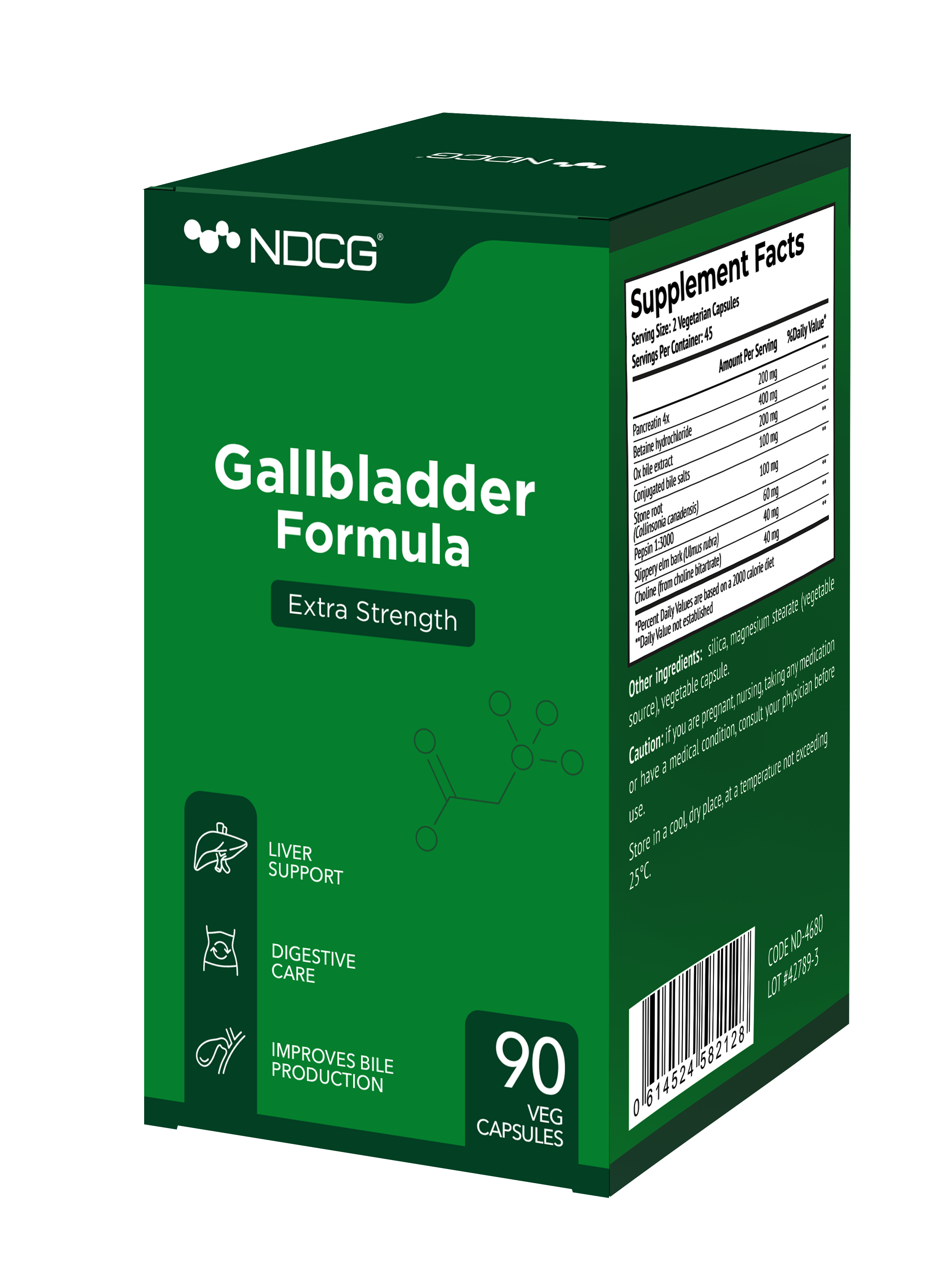 NDCG, Gallbladder Formula (для желчного пузыря), капсулы, 90 шт.