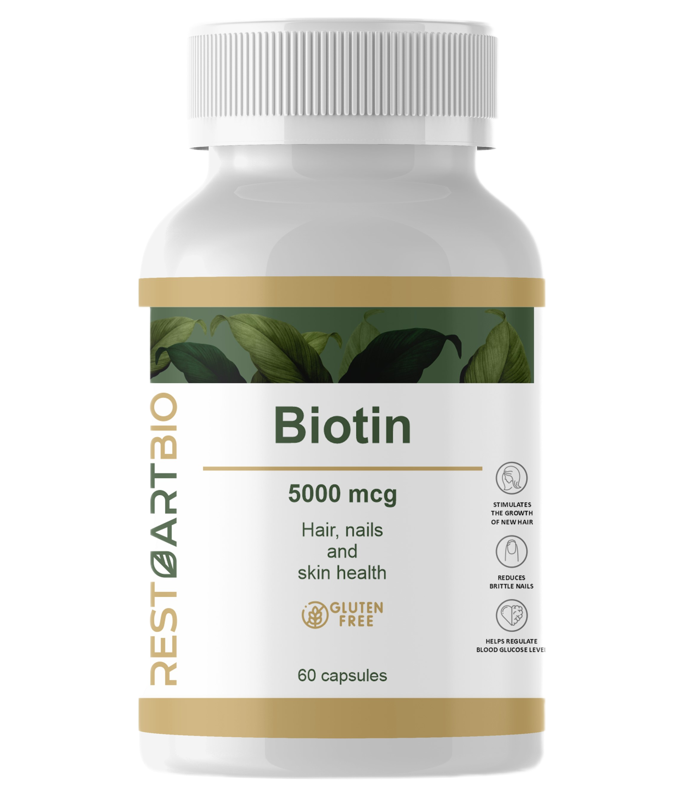 RestartBio, Биотин, капсулы, 60 шт.