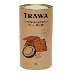 TRAWA, Гречишные крекеры от Get Health (без глютена, с кокосовой стружкой), 160 г.