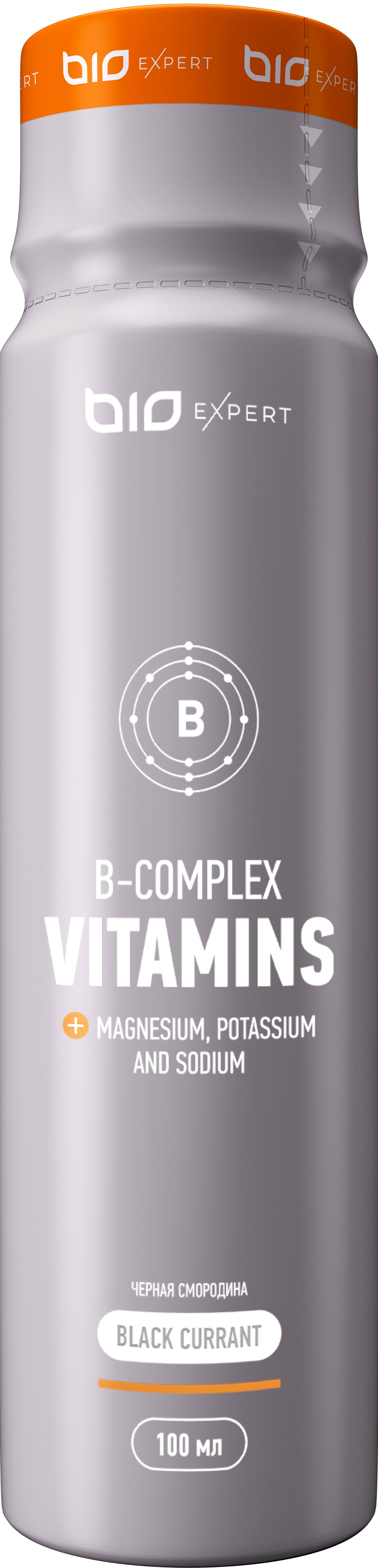 BioExpert, Вкусный B-комплекс (черная смородина), шоты, 12х100 мл